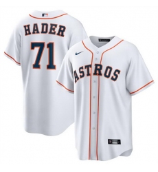 Men Houston Astros 71 Josh Hader White Cool Base Stitched Baseball Jersey