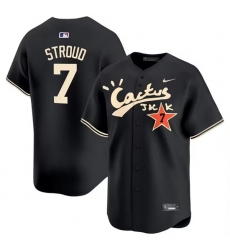 Men Houston Astros Active Player Custom Black Cactus Jack Vapor Premier Limited Stitched Baseball Jersey