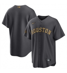 Men Houston Astros Blank 2022 All Star CharcoalCool Base Stitched Baseball Jersey