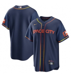 Men Houston Astros Blank 2022 Navy City Connect Cool Base Stitched jersey