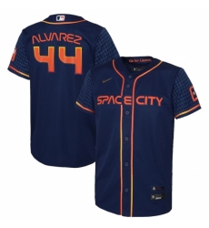 Men's Houston Astros #44 Yordan Alvarez Nike Navy 2022 City Connect Player Jersey