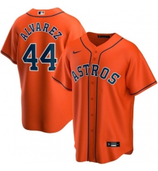 Men's Houston Astros Orange #44 Yordan Alvarez Cool Base Stitched MLB Jersey