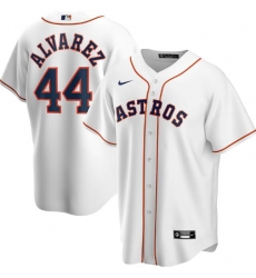 Men's Houston Astros White #44 Yordan Alvarez Cool Base Stitched MLB Jersey