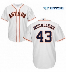 Mens Majestic Houston Astros 43 Lance McCullers Replica White Home Cool Base MLB Jersey