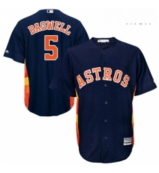 Mens Majestic Houston Astros 5 Jeff Bagwell Replica Navy Blue Alternate Cool Base MLB Jersey