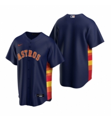 Mens Nike Houston Astros Blank Navy Alternate Stitched Baseball Jersey