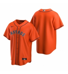 Mens Nike Houston Astros Blank Orange Alternate Stitched Baseball Jersey