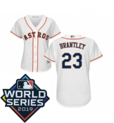 Womens Houston Astros 23 Michael Brantley White Home Cool Base Baseball jersey