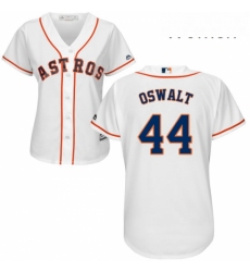 Womens Majestic Houston Astros 44 Roy Oswalt Authentic White Home Cool Base MLB Jersey