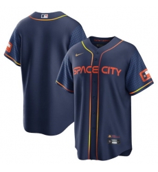 Youth Houston Astros Blank 2022 Navy City Connect Stitched Jersey