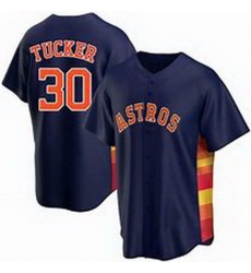 Youth Houston Astros Kyle Tucker #30 Navy Blue Cool Base Stitched Jersey
