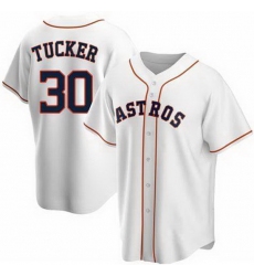 Youth Houston Astros Kyle Tucker #30 White Cool Base Stitched Jersey