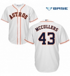 Youth Majestic Houston Astros 43 Lance McCullers Replica White Home Cool Base MLB Jersey