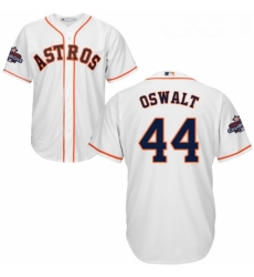 Youth Majestic Houston Astros 44 Roy Oswalt Replica White Home 2017 World Series Champions Cool Base MLB Jersey