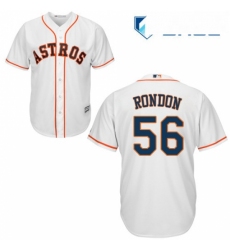 Youth Majestic Houston Astros 56 Hector Rondon Authentic White Home Cool Base MLB Jersey 