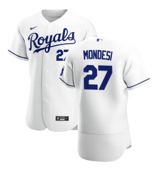 Men Kansas City Royals 27 Adalberto Mondesi Men Nike White Home 2020 Flex Base Player MLB Jersey