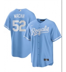 Men Kansas City Royals 52 Michael Wacha Light Blue Limited Cool Base Stitched