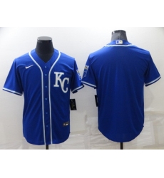 Men Kansas City Royals Blank Blue Cool Base Stitched Jerse