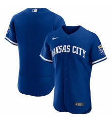 Men Kansas City Royals Blank Blue Flex Base Stitched Jersey