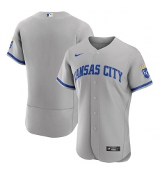 Men Kansas City Royals Blank Grey Flex Base Stitched Jersey