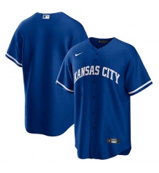 Men Kansas City Royals Blank Royal Cool Base Stitched jersey