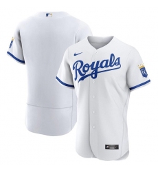 Men Kansas City Royals Blank White Flex Base Stitched Jersey