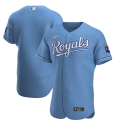 Men Kansas City Royals Men Nike Light Blue Alternate 2020 Flex Base MLB Jersey