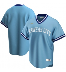 Men Kansas City Royals Nike Road Cooperstown Collection Team MLB Jersey Light Blue