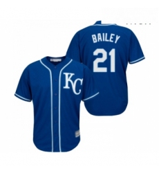 Mens Kansas City Royals 21 Homer Bailey Replica Blue Alternate 2 Cool Base Baseball Jersey 