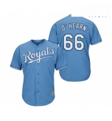 Mens Kansas City Royals 66 Ryan O Hearn Replica Light Blue Alternate 1 Cool Base Baseball Jersey 