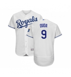 Mens Kansas City Royals 9 Lucas Duda White Flexbase Authentic Collection Baseball Jersey