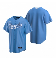 Mens Nike Kansas City Royals Blank Light Blue Alternate Stitched Baseball Jersey