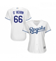 Womens Kansas City Royals 66 Ryan O Hearn Replica White Home Cool Base Baseball Jersey 
