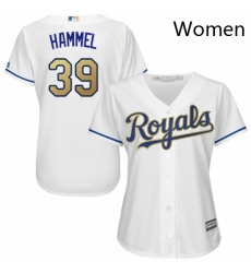 Womens Majestic Kansas City Royals 39 Jason Hammel Authentic White Home Cool Base MLB Jersey