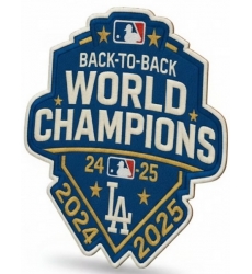 Dodgers 2024 2025 Back To Back World Champions Patch Biaog