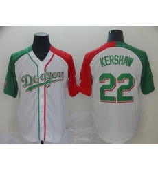 Dodgers 22 Clayton Kershaw White Mexican Heritage Culture Night Jersey Mexico