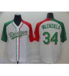 Dodgers 34 Fernando Valenzuela White Mexican Heritage Culture Night Jersey Mexico