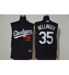 Dodgers 35 Cody Bellinger Black Nike Cool Base Sleeveless Jersey