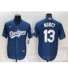 Men Los Angeles Dodgers 13 Max Muncy Navy Cool Base Stitched Baseball Jersey