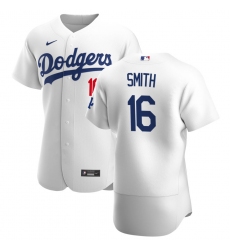 Men Los Angeles Dodgers 16 Will Smith Men Nike White Home 2020 Flex Base Player MLB Jersey