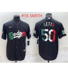 Men Los Angeles Dodgers 16 Will smith Black Mexico Cool Base Stitched Baseball Jersey