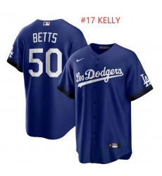 Men Los Angeles Dodgers #17 Joe Kelly Nike City Connect Replica Player Jersey Royal