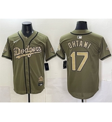 Men Los Angeles Dodgers 17 Shohei Ohtani Olive 2026 Armed Forces Day Stitched Baseball Jersey Men Los Angeles Dodgers 17 Shohei Ohtani Olive 2026 Armed Forces Day Stitched Baseball Jersey