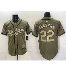 Men Los Angeles Dodgers 22 Clayton Kershaw Olive 2026 Armed Forces Day Stitched Baseball Jersey Men Los Angeles Dodgers 22 Clayton Kershaw Olive 2026 Armed Forces Day Stitched Baseball Jersey
