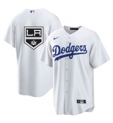 Men Los Angeles Dodgers  26 Kings White Cool Base Stitched Jersey