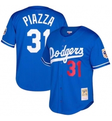 Men Los Angeles Dodgers 31 Mike Piazza Royal Cool Base Stitched Baseball Jersey