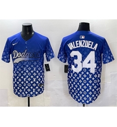 Men Los Angeles Dodgers 34 Fernando Valenzuela Blue Limited Stitched Baseball Jersey Men Los Angeles Dodgers 34 Fernando Valenzuela Blue Limited Stitched Baseball Jersey