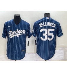 Men Los Angeles Dodgers 35 Cody Bellinger Navy Cool Base Stitched Baseball Jersey