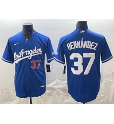 Men Los Angeles Dodgers 37 Teoscar Hernandez Royal Alternate Stadium Stitched Baseball Jersey Men Los Angeles Dodgers 37 Teoscar Hernandez Royal Alternate Stadium Stitched Baseball Jersey