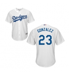 Men Los Angeles Dodgers Adrian Gonzalez White Authentic Home Cool Base MLB Jersey